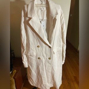 Nordstrom Prima Linen Blend Coat